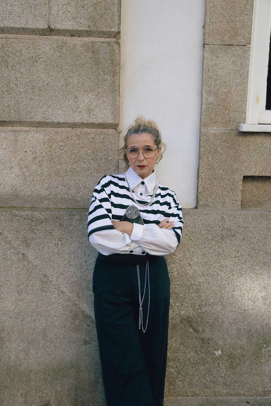 T-shirt Riscas Unisexo