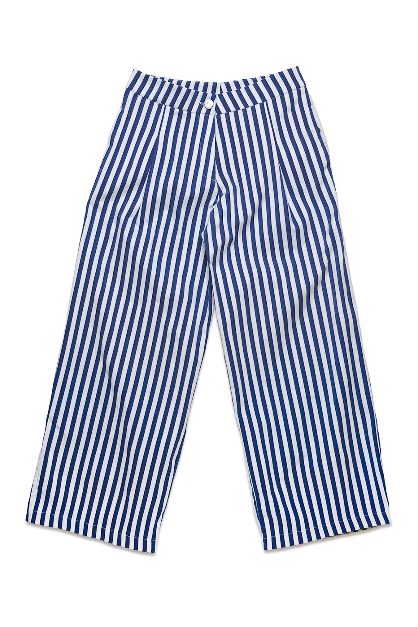 Calça Azul e Branco