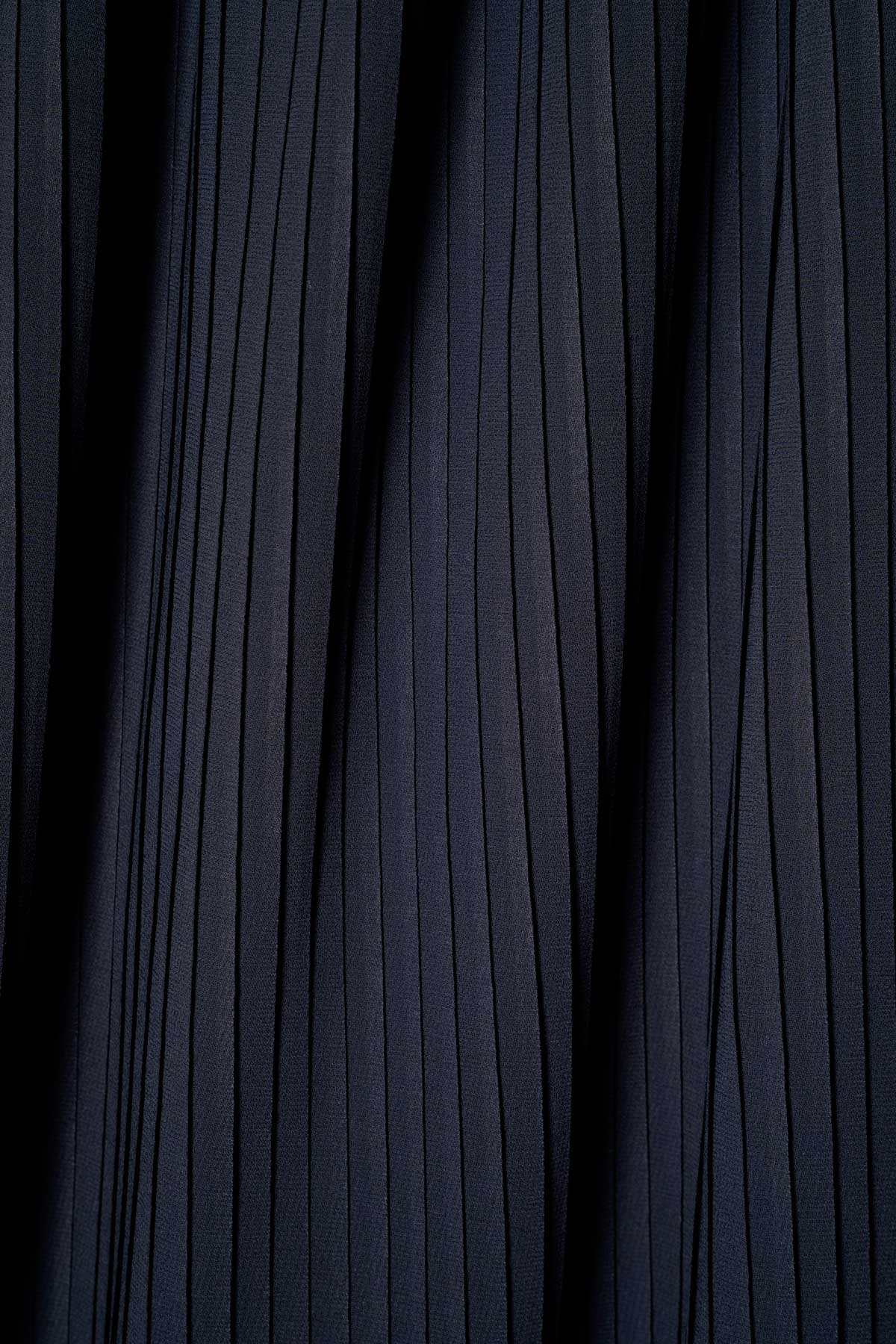 Vestido Azul Plissado