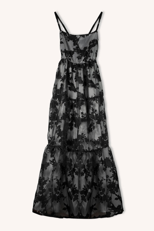 Vestido Preto Flores