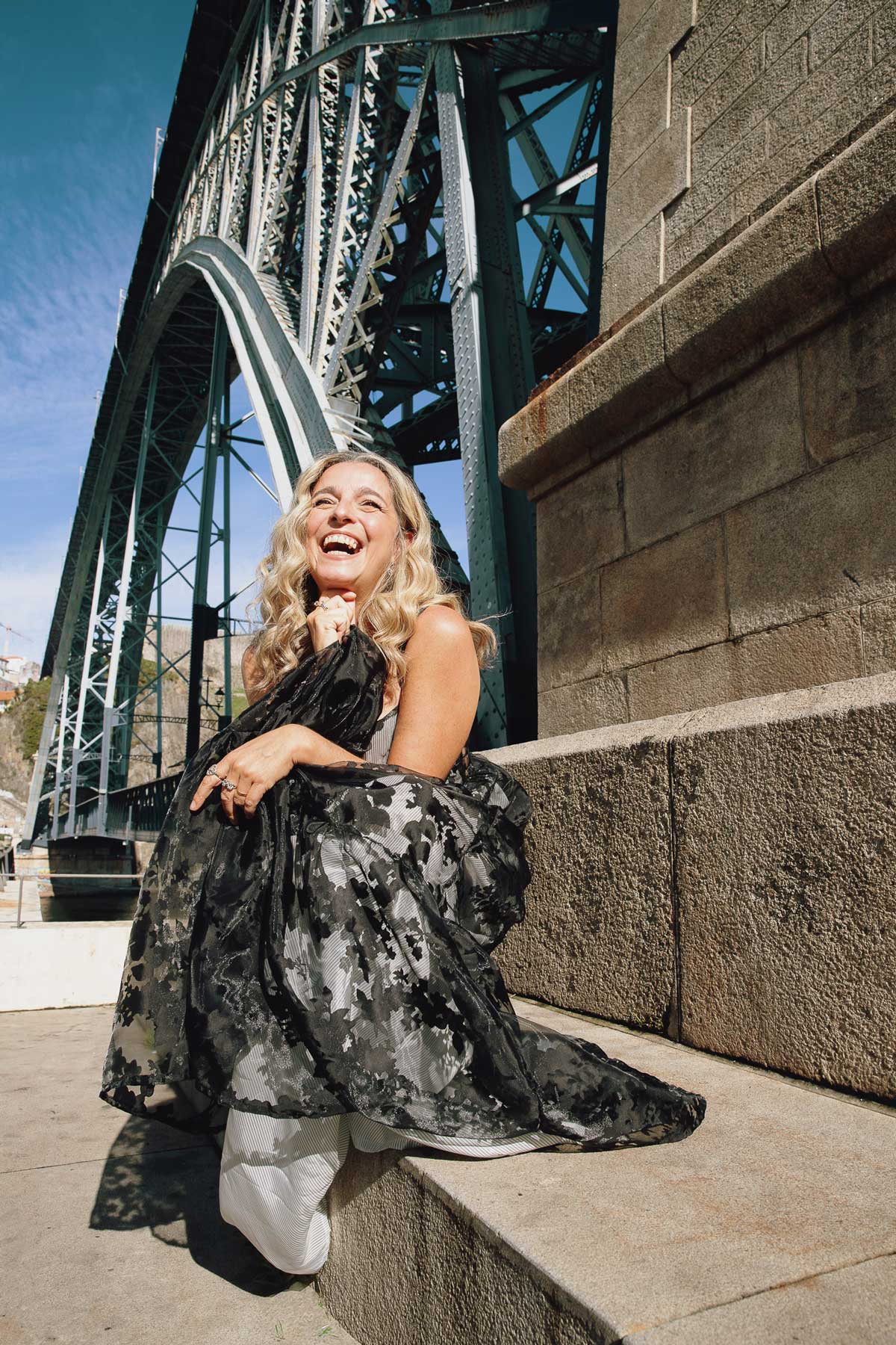 Vestido Preto Flores