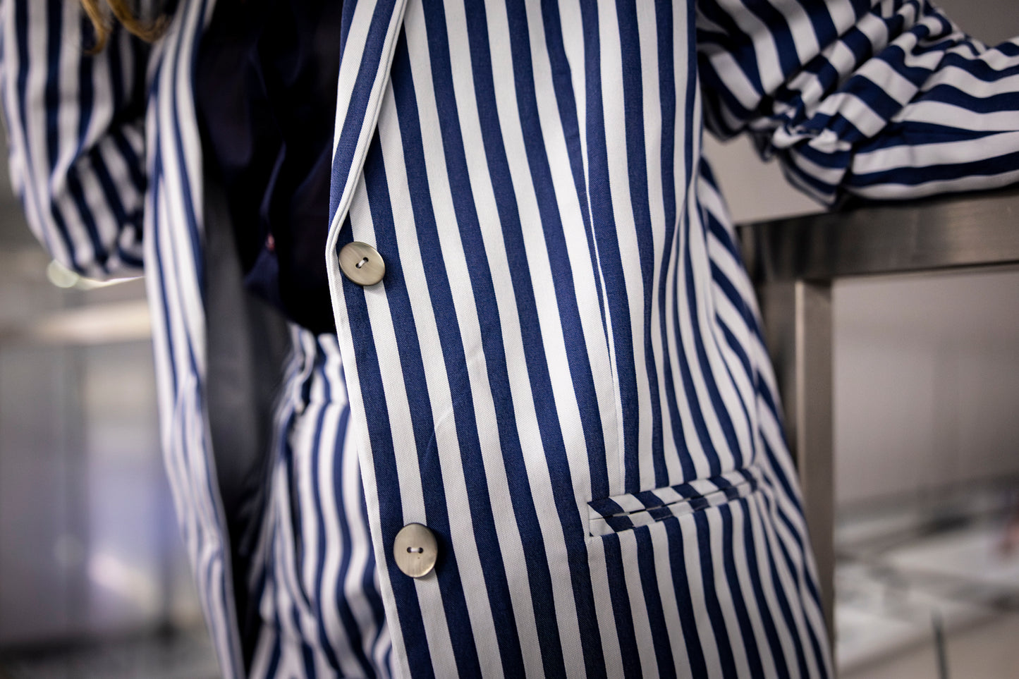 Blazer Azul e Branco